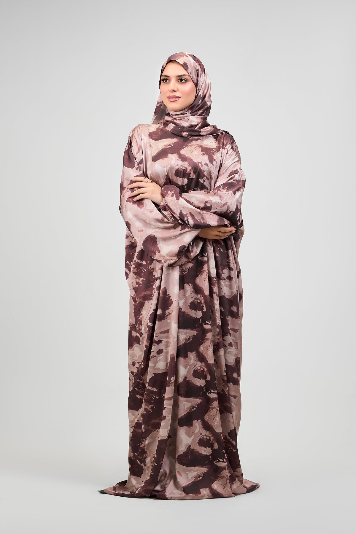 Nay printed satin
