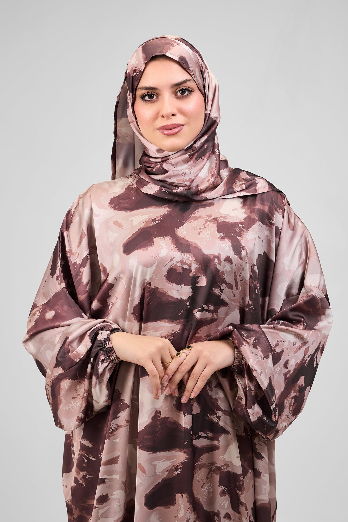 Nay printed satin