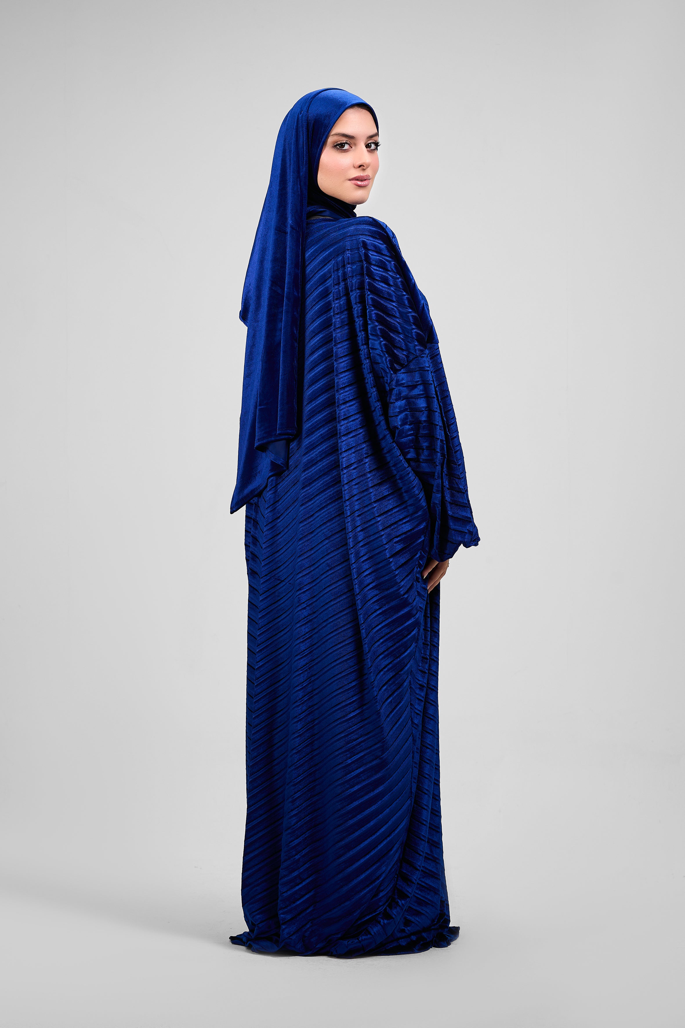 Blue Velvet pleated