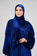 Blue Velvet pleated