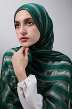 Green Gold Satin shash