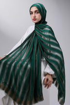 Green Gold Satin shash