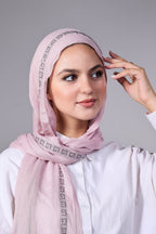 Pink Embroidered