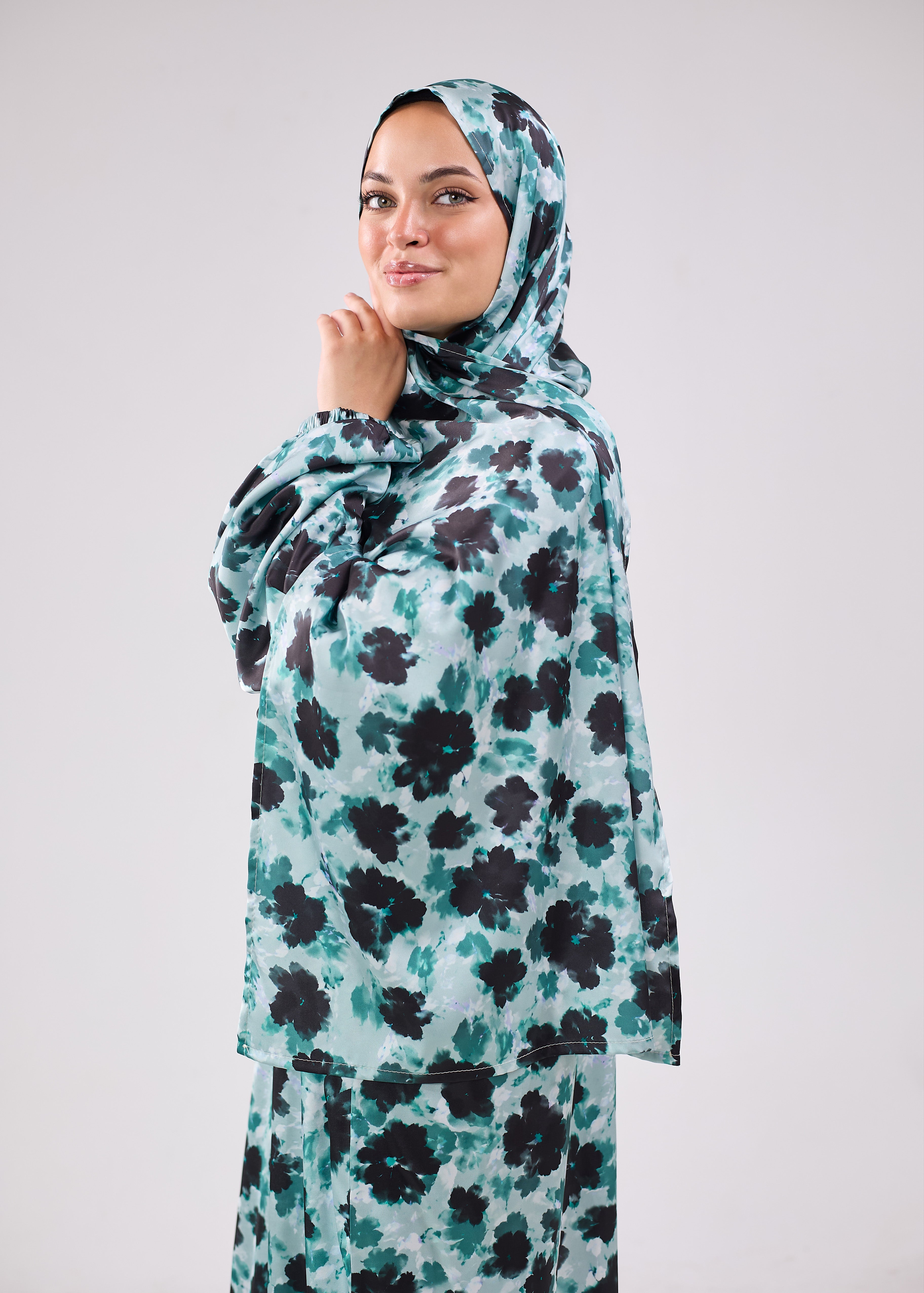 Habiba Printed Satin