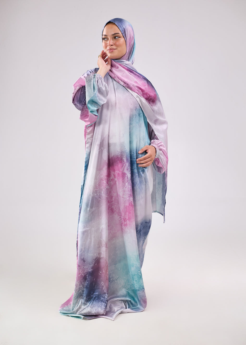 Zumurud Printed Satin