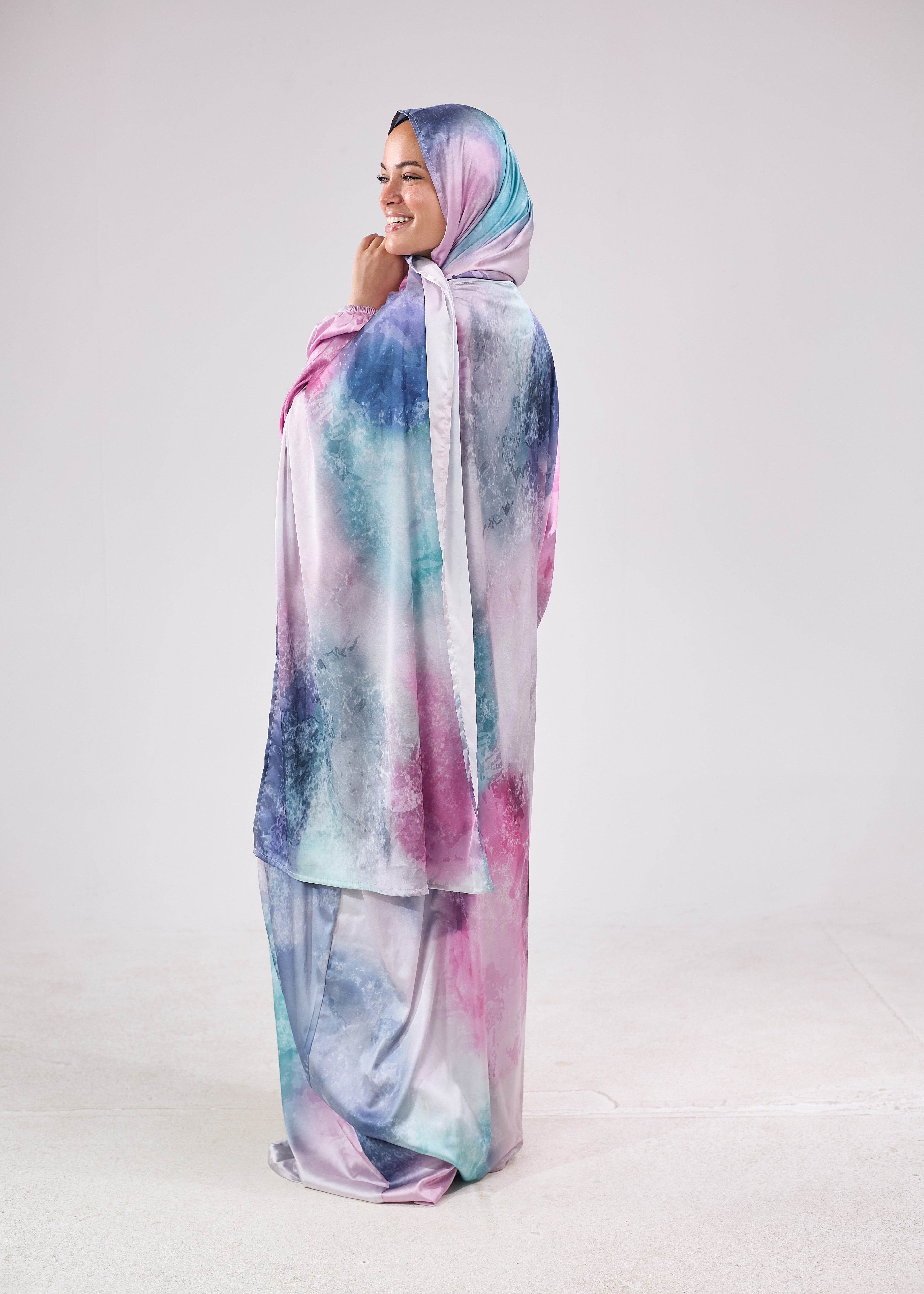 Zumurud Printed Satin
