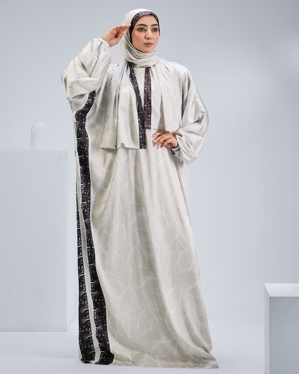 Zahirah Printed Satin