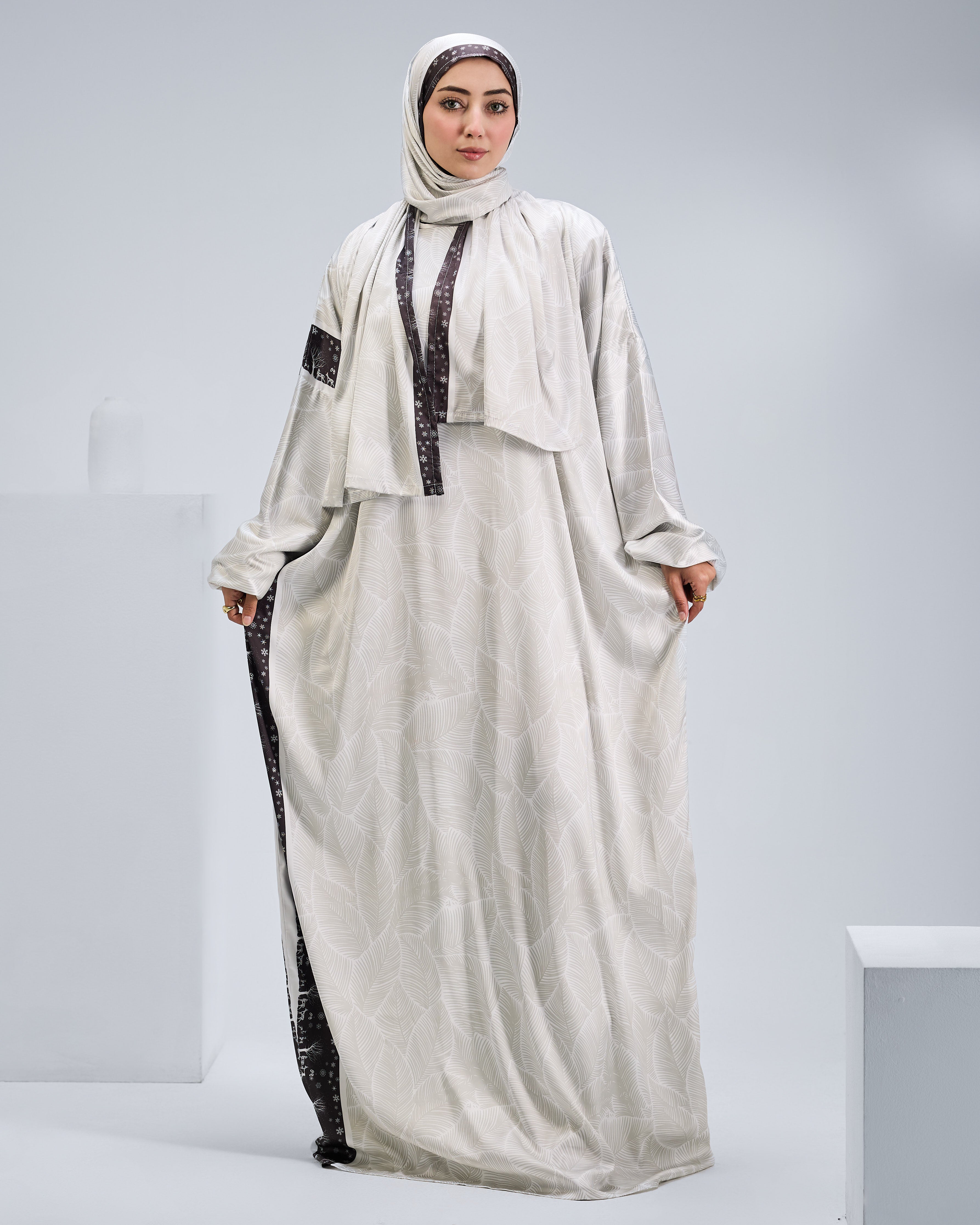 Zahirah Printed Satin