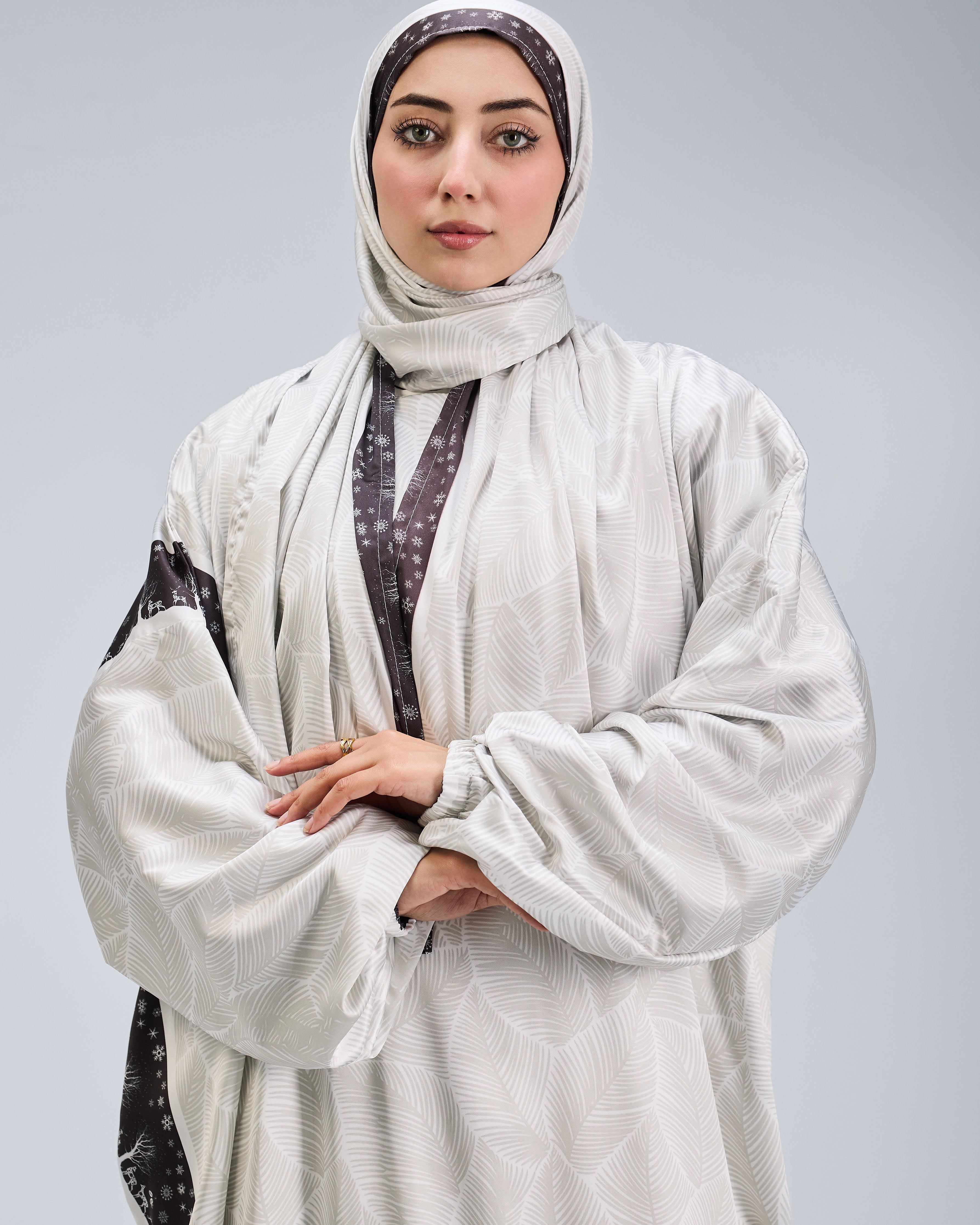 Zahirah Printed Satin