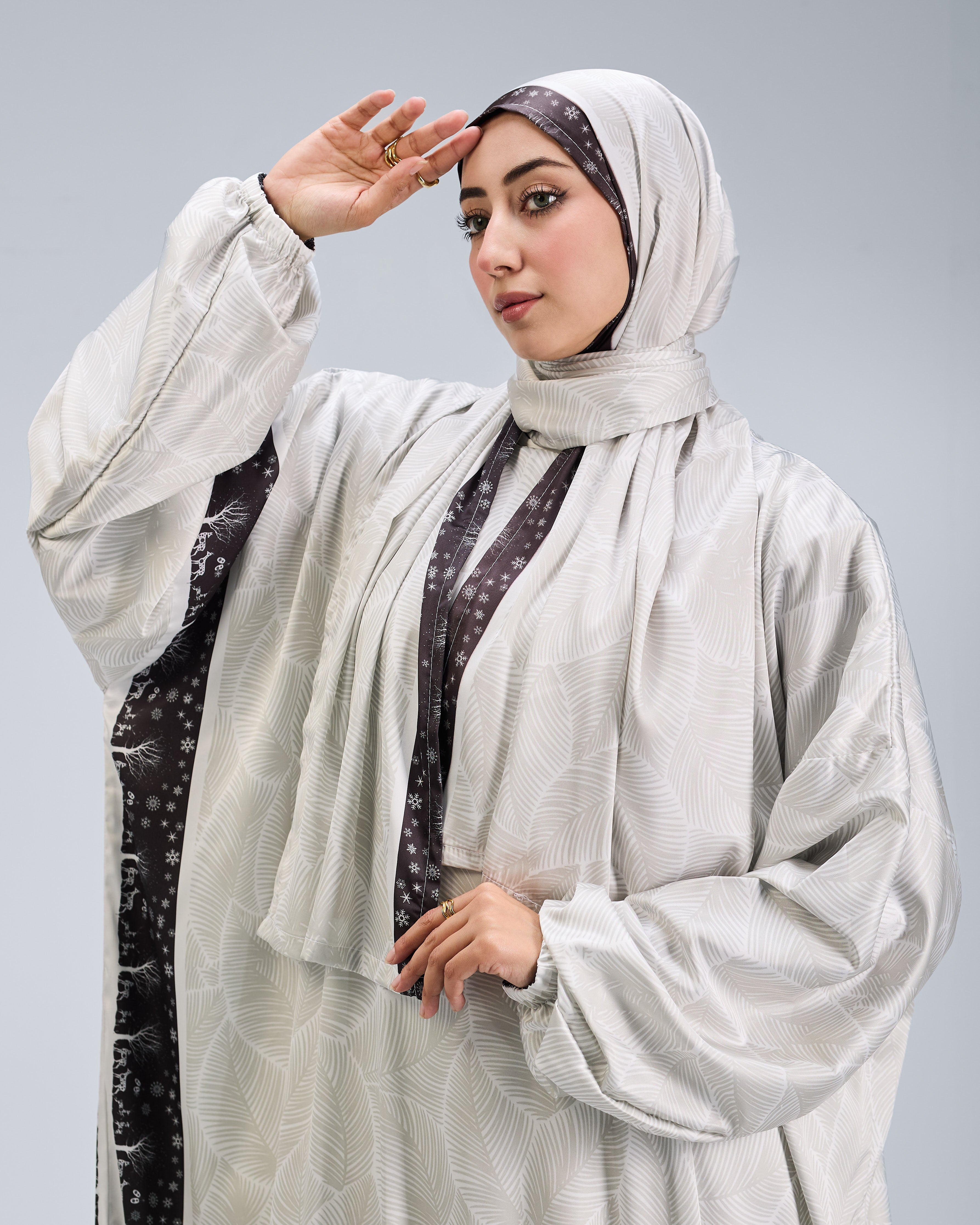 Zahirah Printed Satin