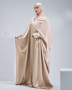 Beige Satin Jacquard butterfly