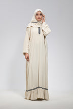 Beige Cotton Viscose