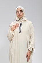 Beige Cotton Viscose