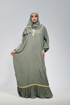 Olive Cotton Viscose