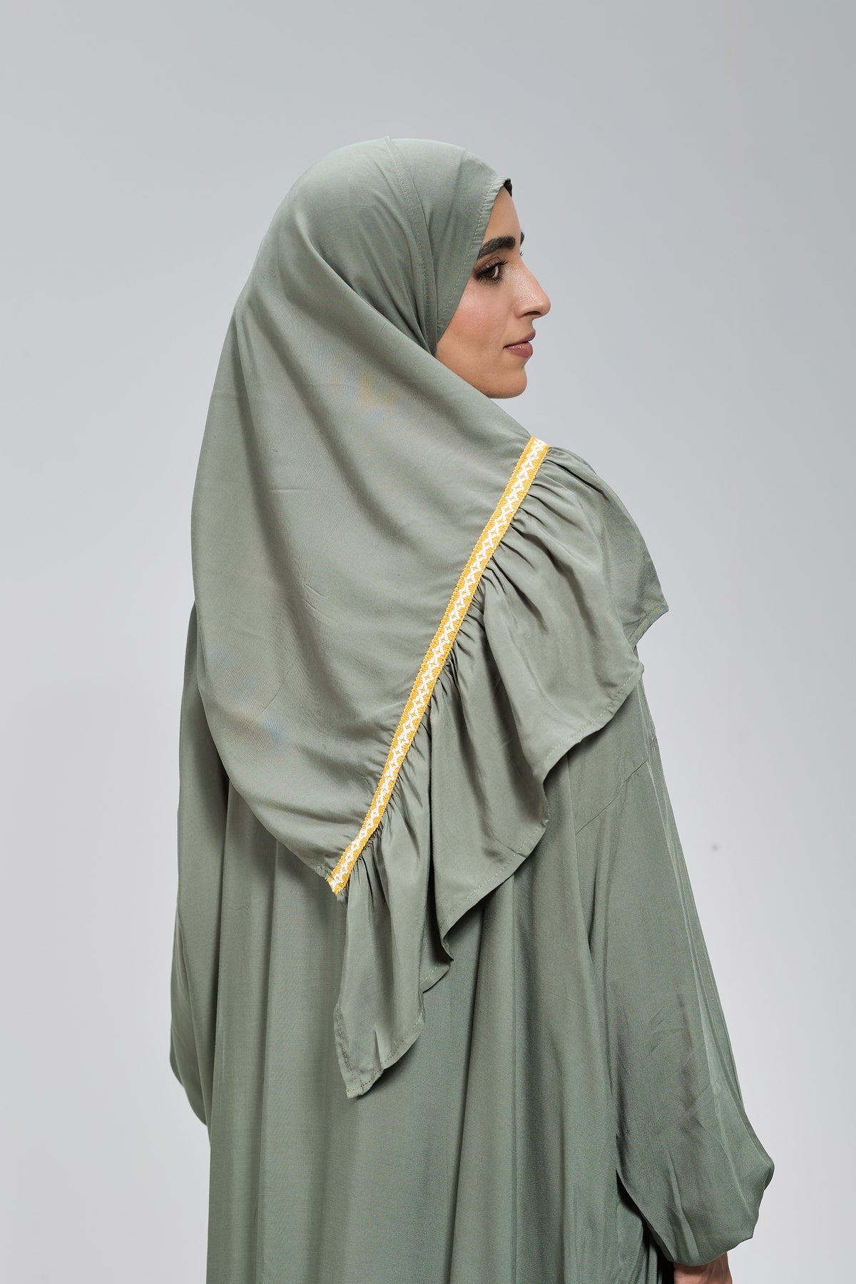 Olive Cotton Viscose