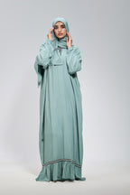 Teal Cotton Viscose