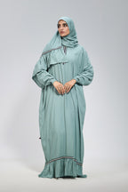 Teal Cotton Viscose