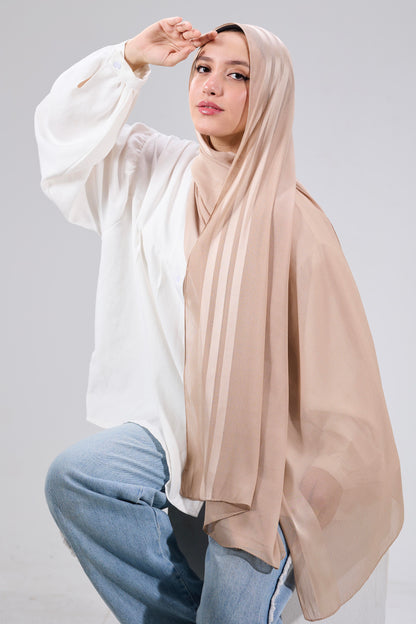 Beige Dubetta satin