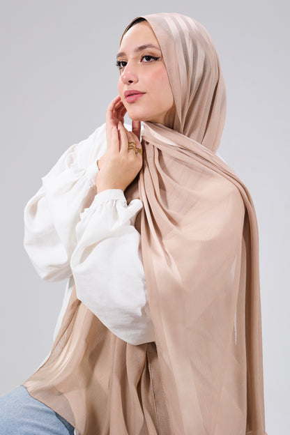 Beige Dubetta satin