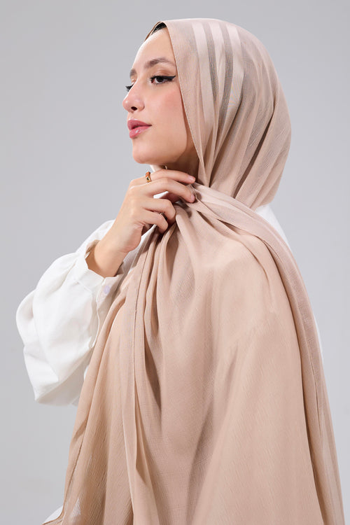 Beige Dubetta satin