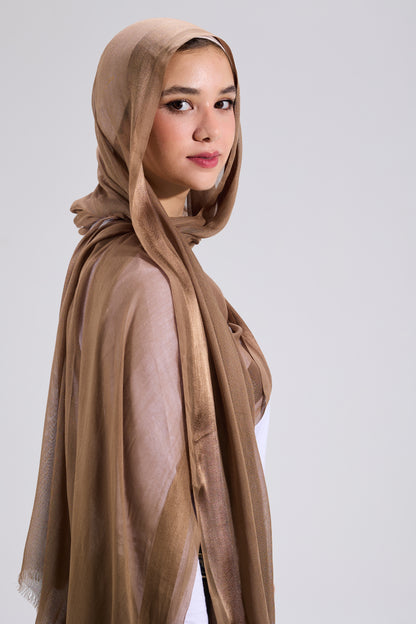 Brown Linen Satin