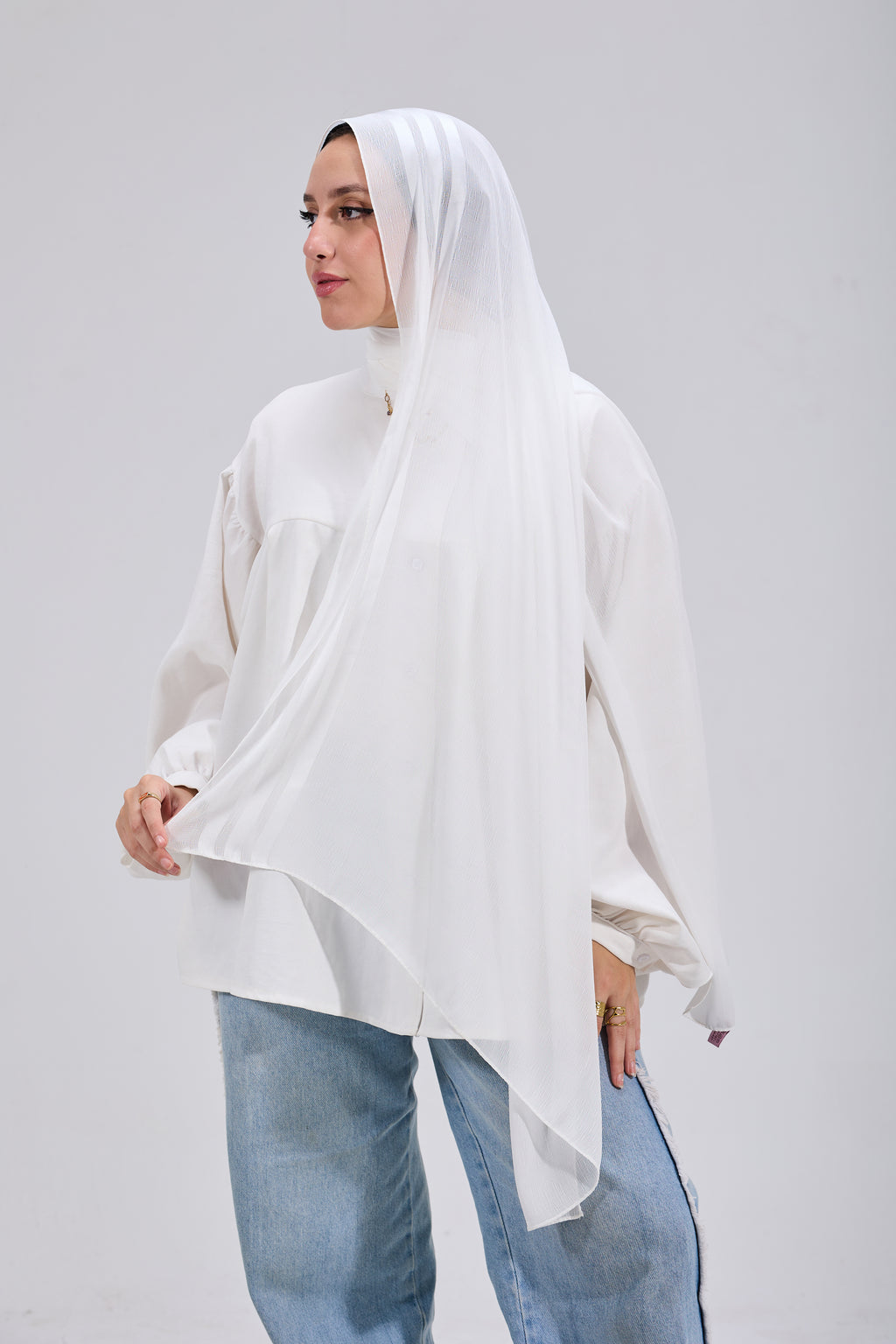 White Dubetta Satin
