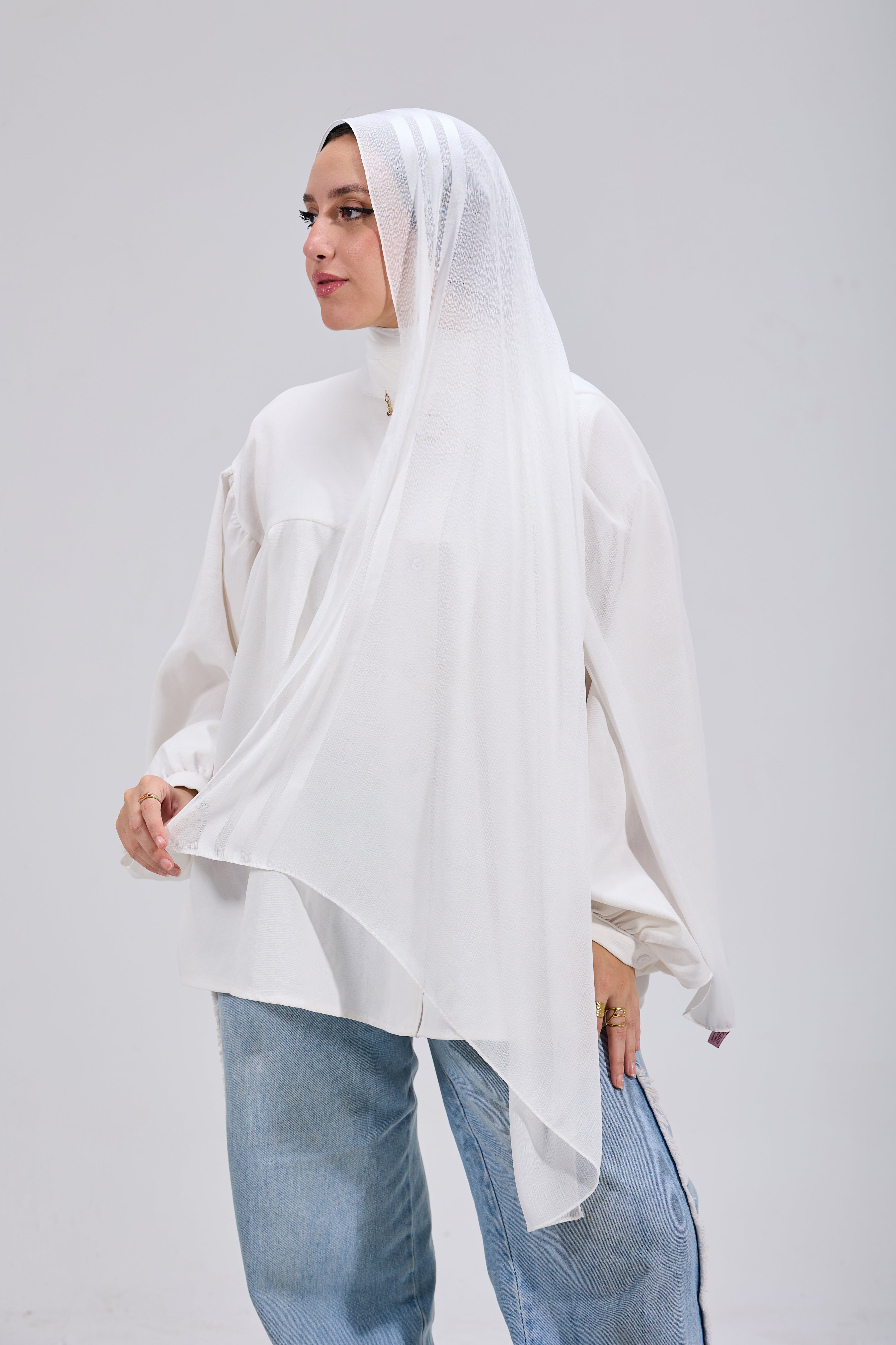 White Dubetta Satin