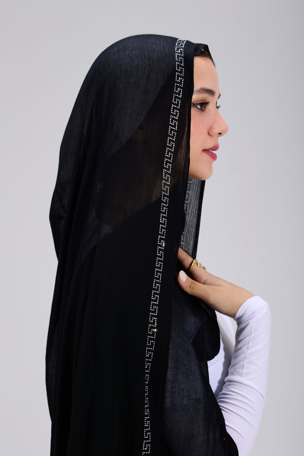 Black Embroidered