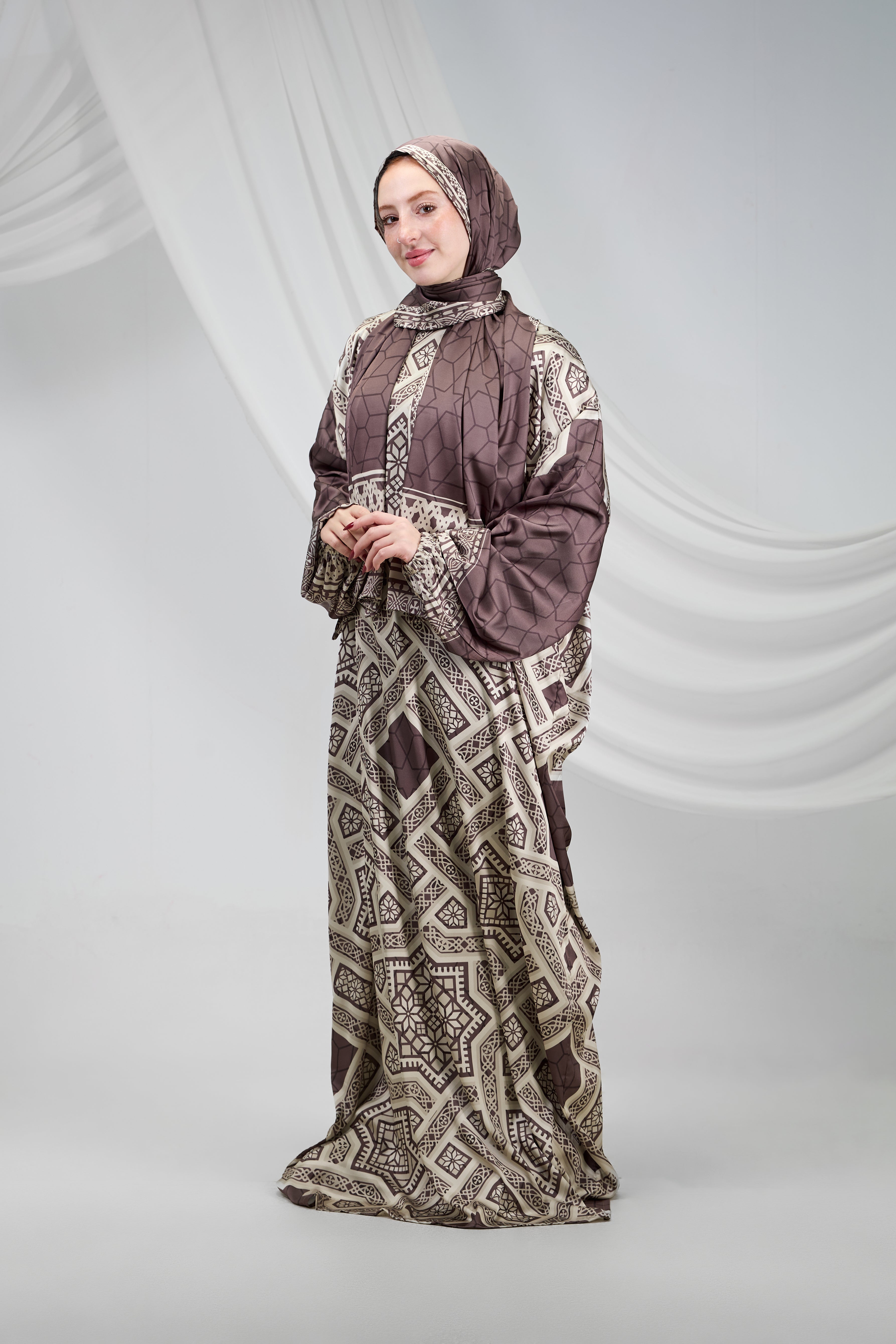 Hudan Printed Satin