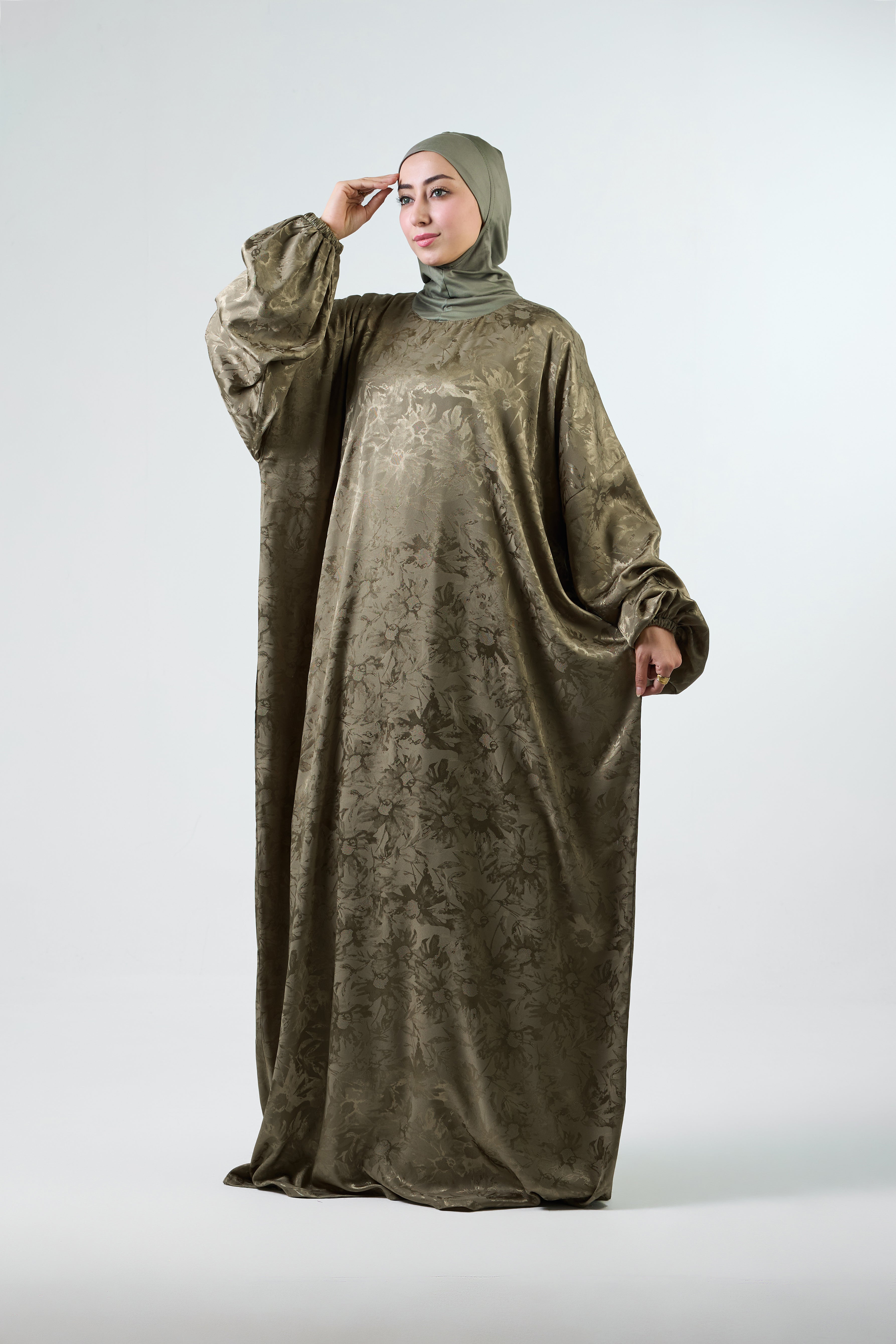 Olive Satin Ivora