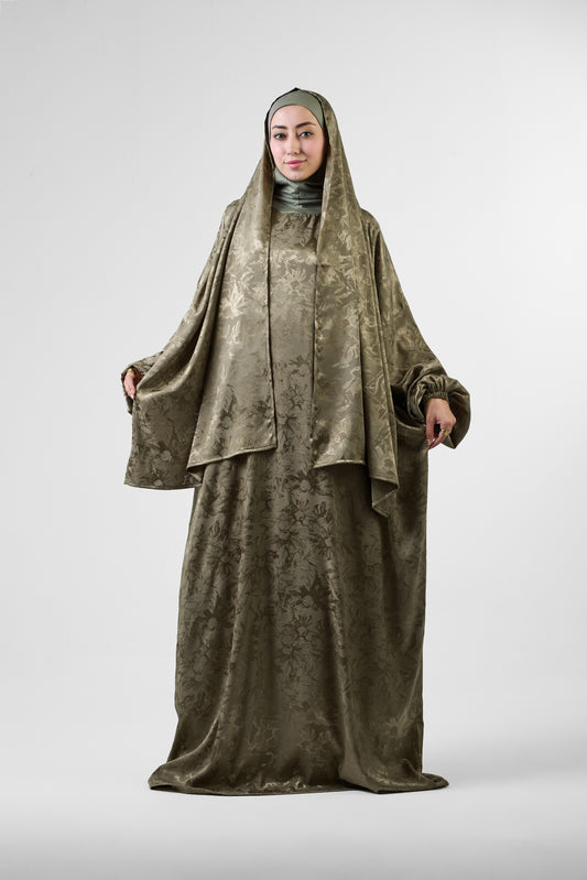 Olive Satin Ivora