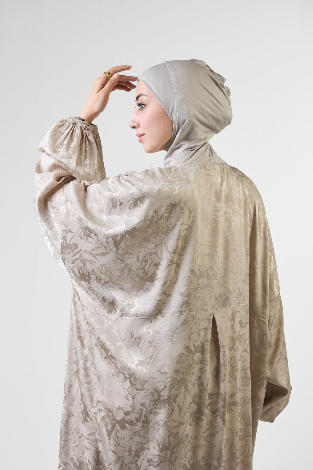 Beige Satin Ivora