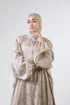 Beige Satin Ivora