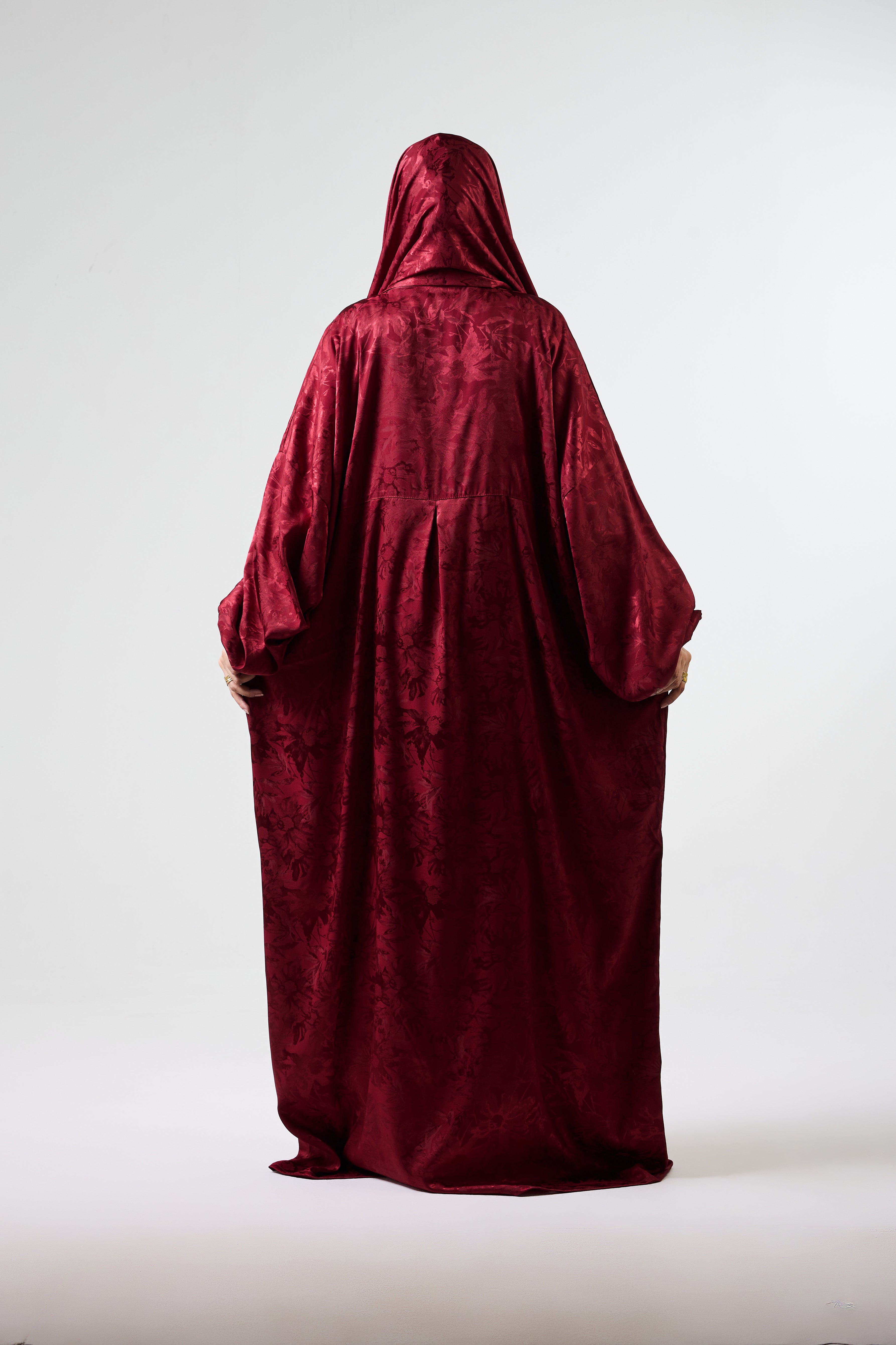 Royal Maroon Satin Ivora