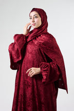 Royal Maroon Satin Ivora