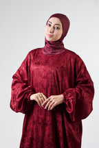 Royal Maroon Satin Ivora