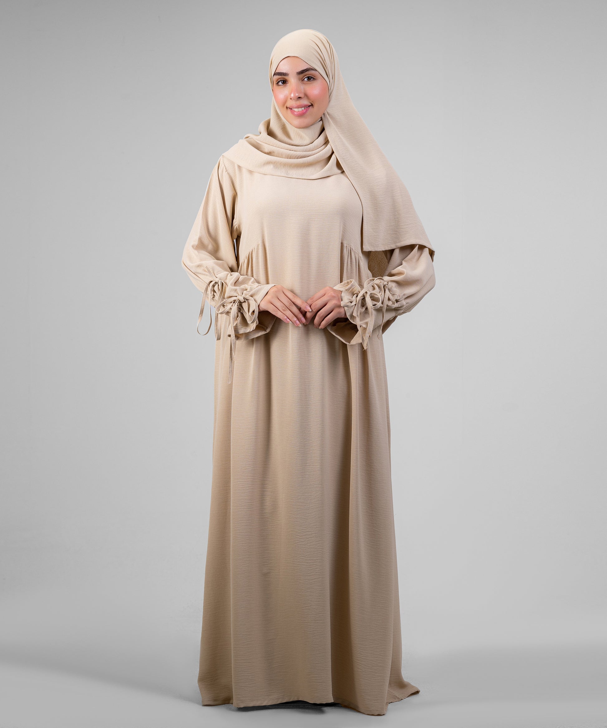Beige Taleen Abaya