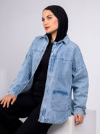 Long Denim Shacket