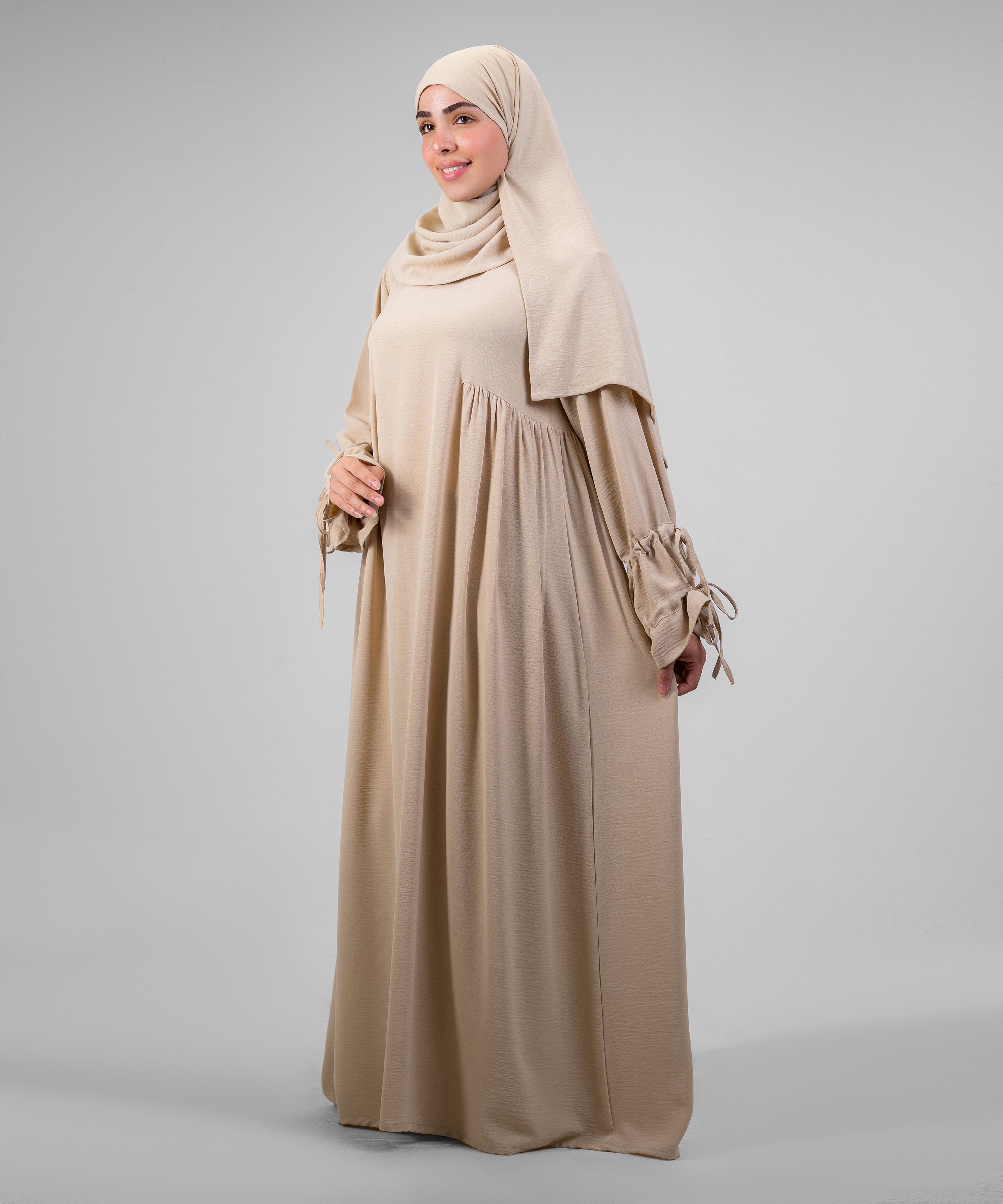 Beige Taleen Abaya