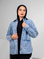 Long Denim Shacket