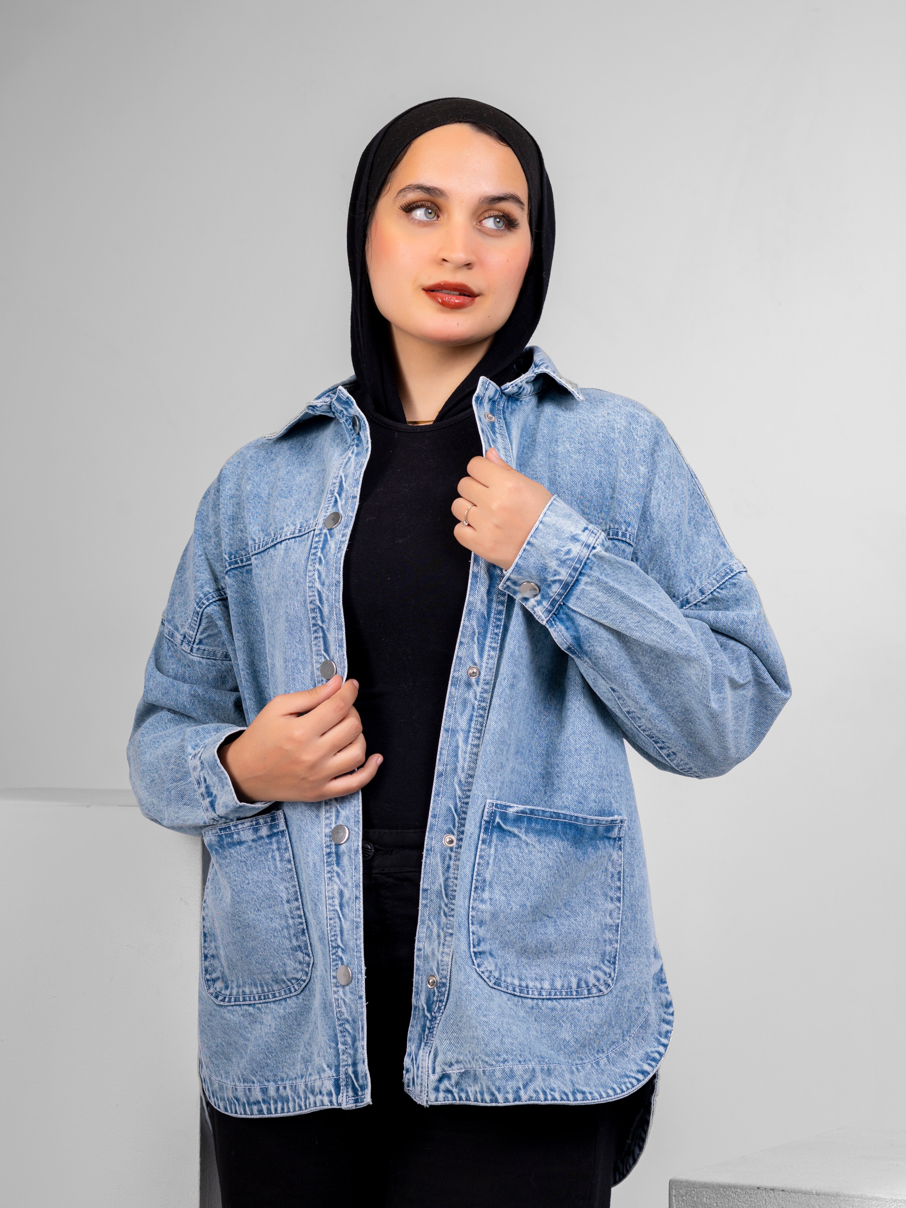 Long Denim Shacket