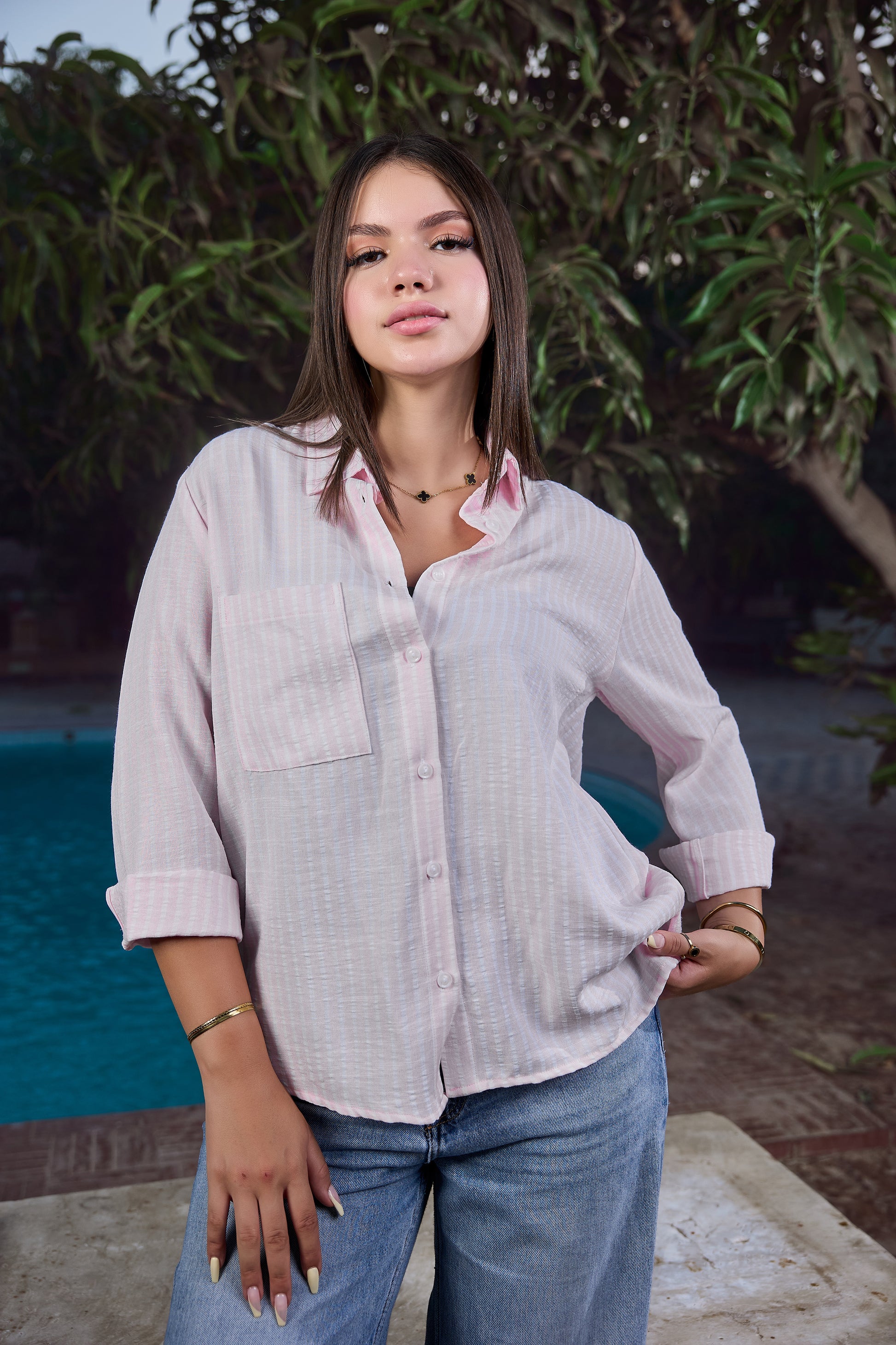 Linen Striped Shirt